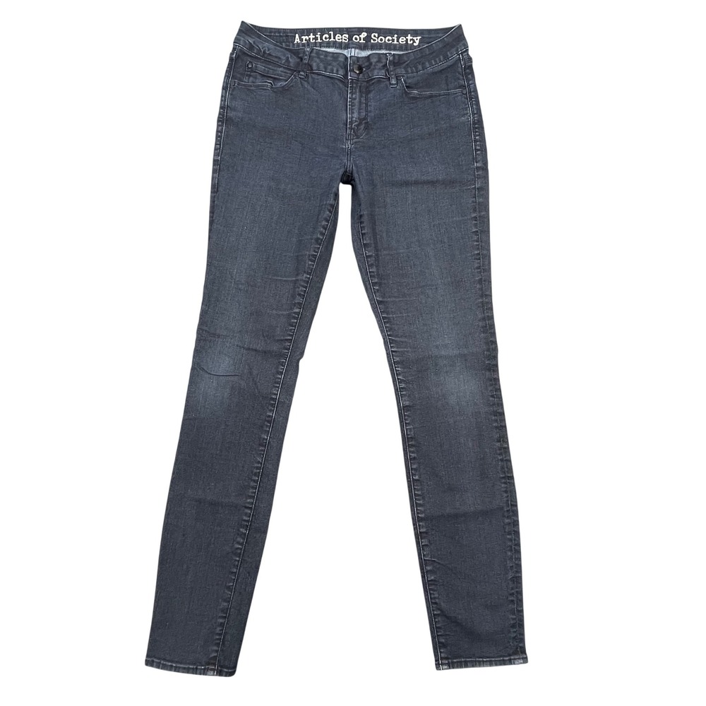Articles of Society Dark Blue Lana Blue Bird Skinny Jeans Women 28